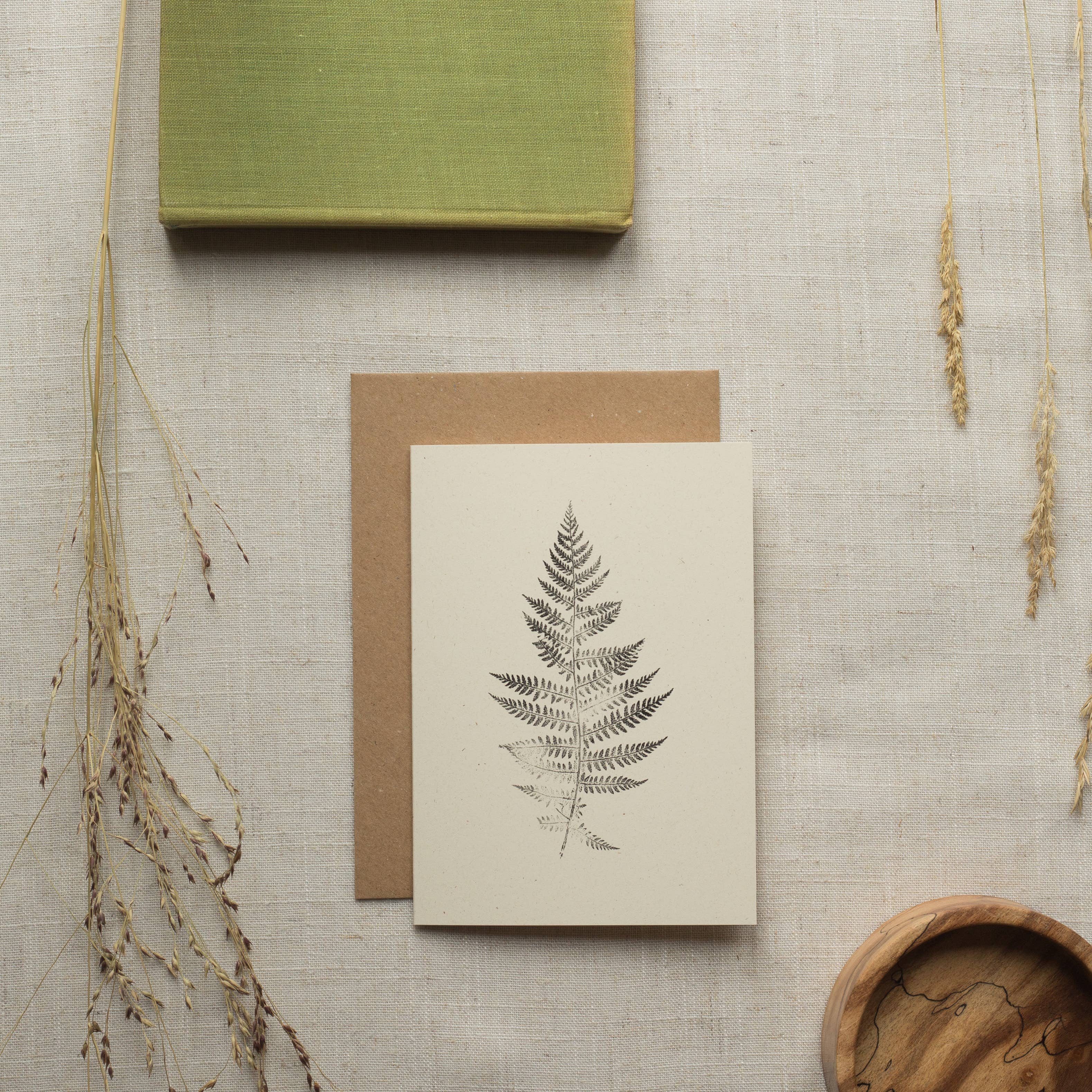 Alicia Breakspear - Wholesale Everyday Greeting Card - Lady Fern Print Greeting Card A6 Recycled Card 4