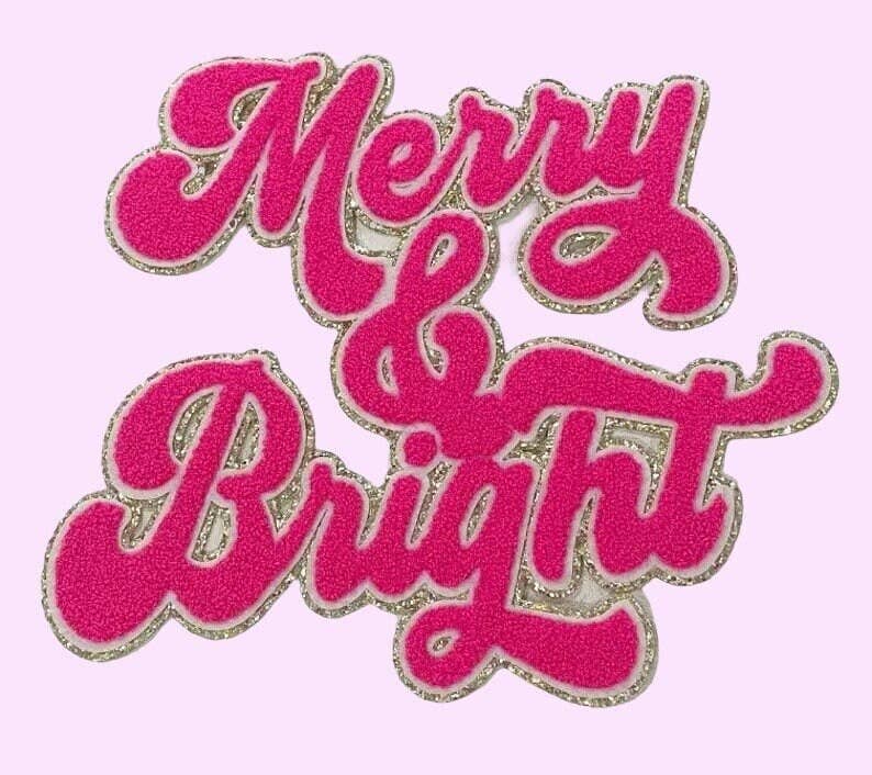 Rosie Posie Patches - Wholesale Patch - Merry & Bright Christmas Chenille Iron-On Patch1