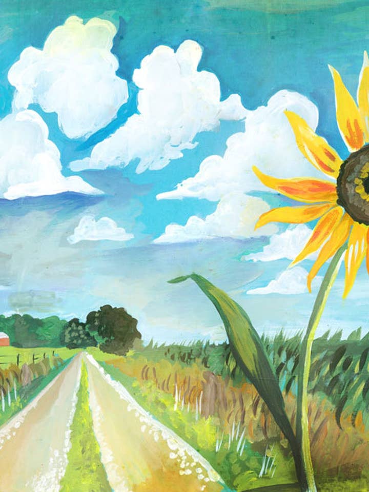 Country Road Print for wholesale by Katie Daisy