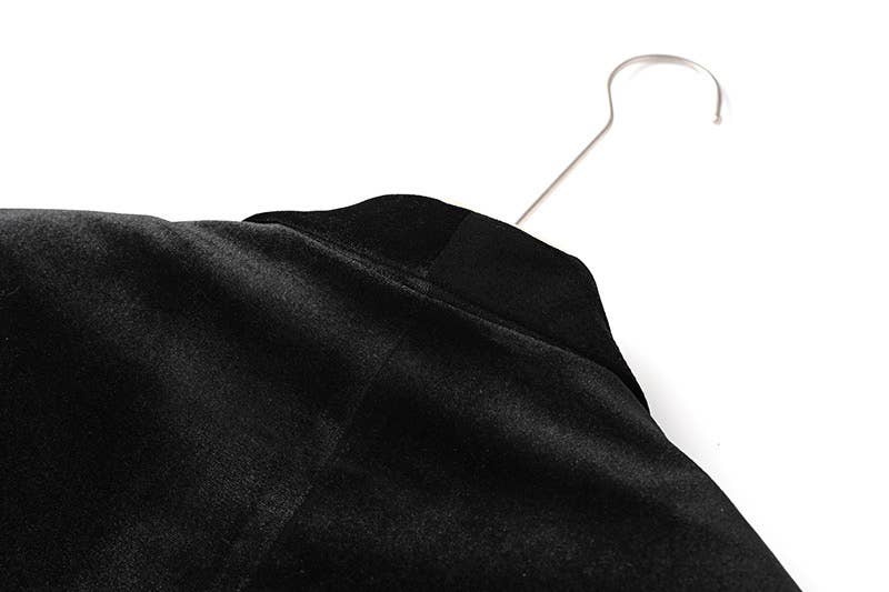 Productseeker – wholesale Kostymset – Dam – SET041 Kraftig pärlbyxa i sammet med breda ben18