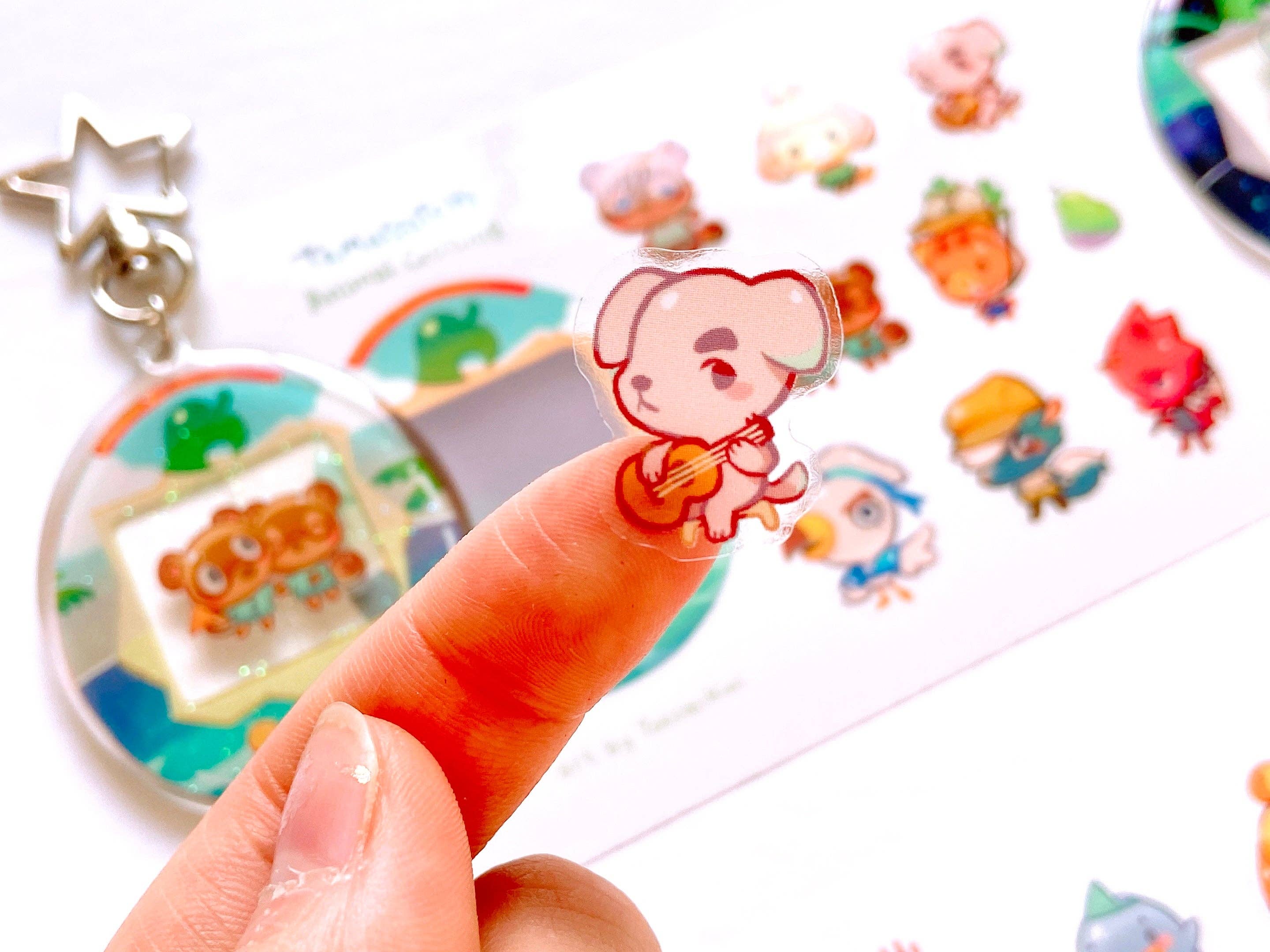 ToasterKiwi - Vente Porte-clés – femme - Ensemble Tamagotchi personnalisé « Animal Crossing »8