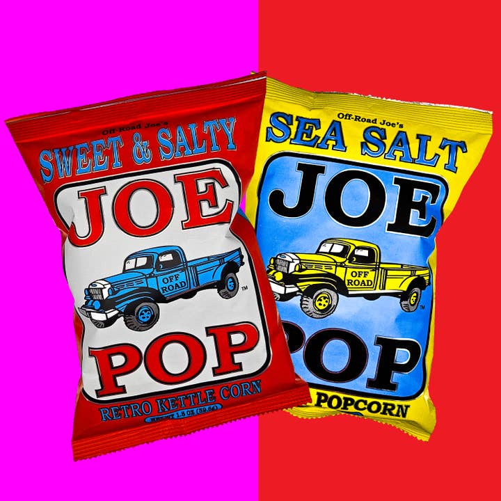 Joe Popcorn Assortment - Sea Salt + Sweet & Salty for wholesale by Joe Tea & Joe Chips