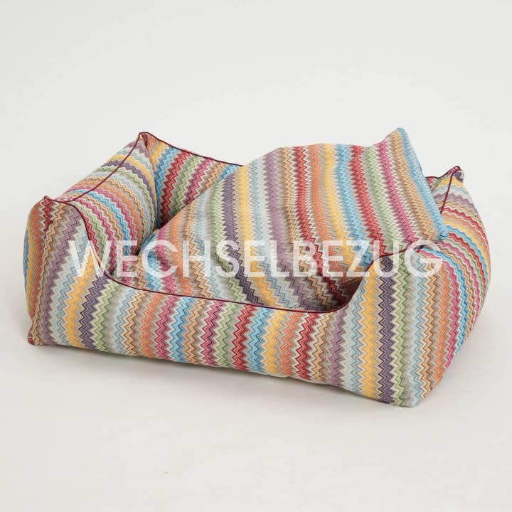 DOGS in the CITY® - Wholesale Pet Bed - Dog - ZicZac dog bed box bed interchangeable cover1