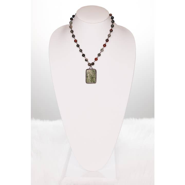 Dylan Designs - Wholesale Pendant/Charm Necklace - Suzanne Necklace in Jasper2