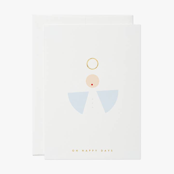 fallen angel – classic christmas card, holiday, season for wholesale by thie studios