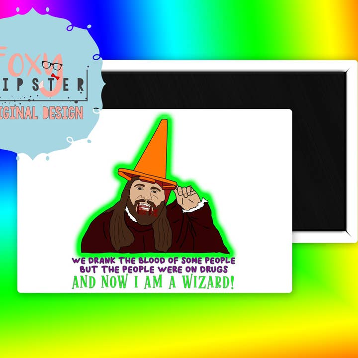 The Foxy Hipster - Venta al por mayor Imanes - Imán para nevera Nandor Drug Blood What We Do in the Shadows