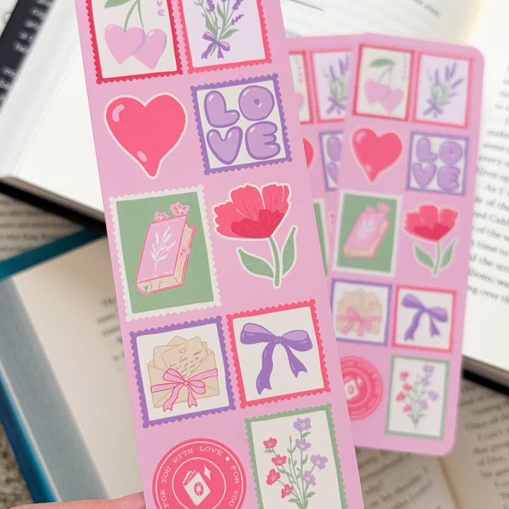 Marque-page tampon pour amoureux des livres pour la vente par The Bean Workshop