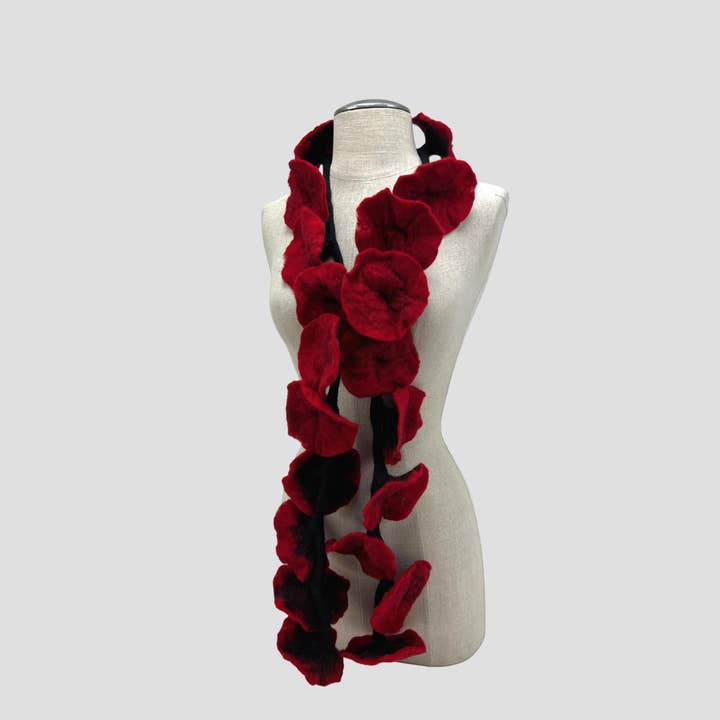 Feltiful - Wholesale Scarf - Women's - 20 Flowers Scarf, Flowers Garland or Wall Hanging8