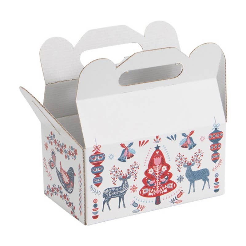 Deffrennes – wholesale Presentbox – Skandinavisk rektangulär kartongask för jul 20x12x10 cm1