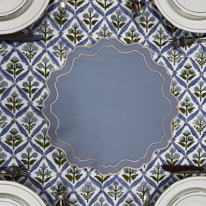 Fabricrush - Wholesale Placemat - Tablemats Double Edge Embroidery Place Mats For Wedding4