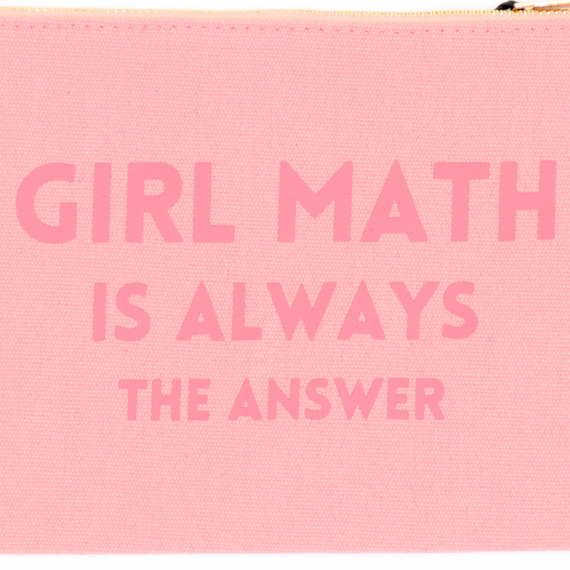 Properly Improper - Wholesale Pouch – Women’s - Canvas Pouch Girl Math Is Always the Answer1