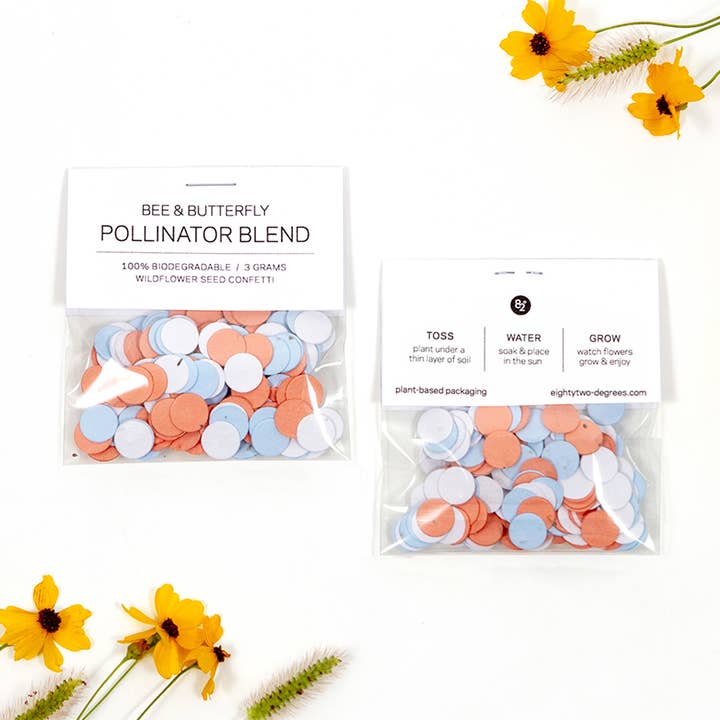 Wildflower Seed Confetti - Frost/Coral/Powder for wholesale by Studio 82°