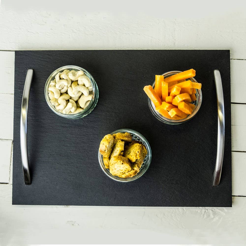 The House nameplate company – wholesale Serving tray – Slate Tray In Gift Box2