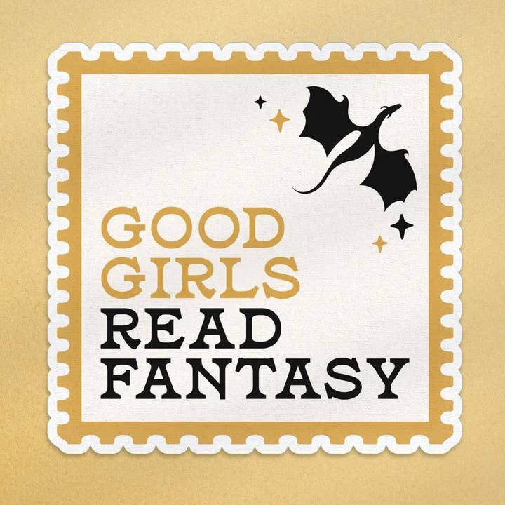 Good Girls Read Fantasy Stamp Sticker, Fantasy Stamp Sticker for wholesale by Good Girls Book Club