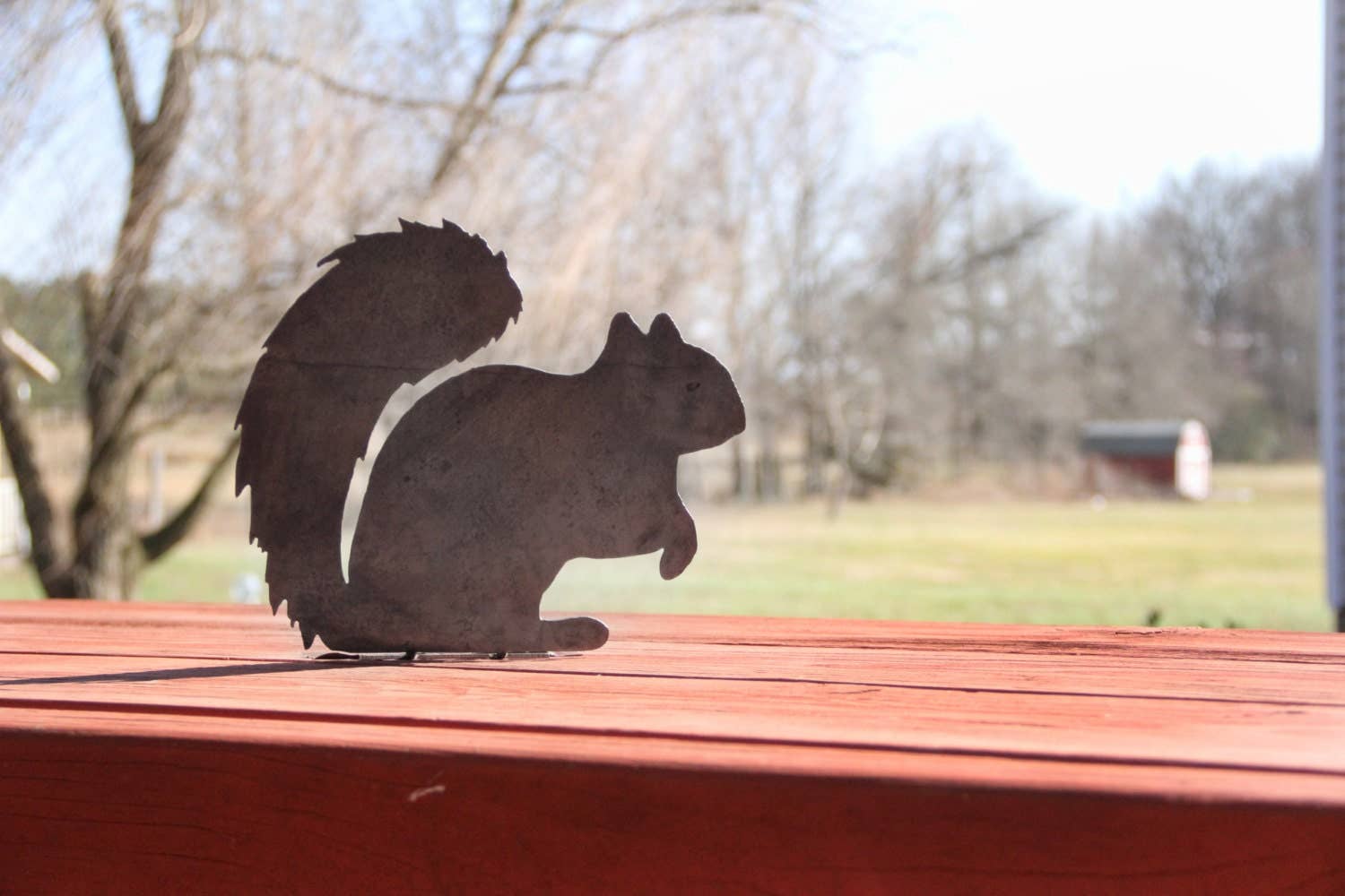 Highland Ridge  |  Handmade Home Decor - Wholesale Outdoor Ornament/Decor - Metal Squirrel Statue4