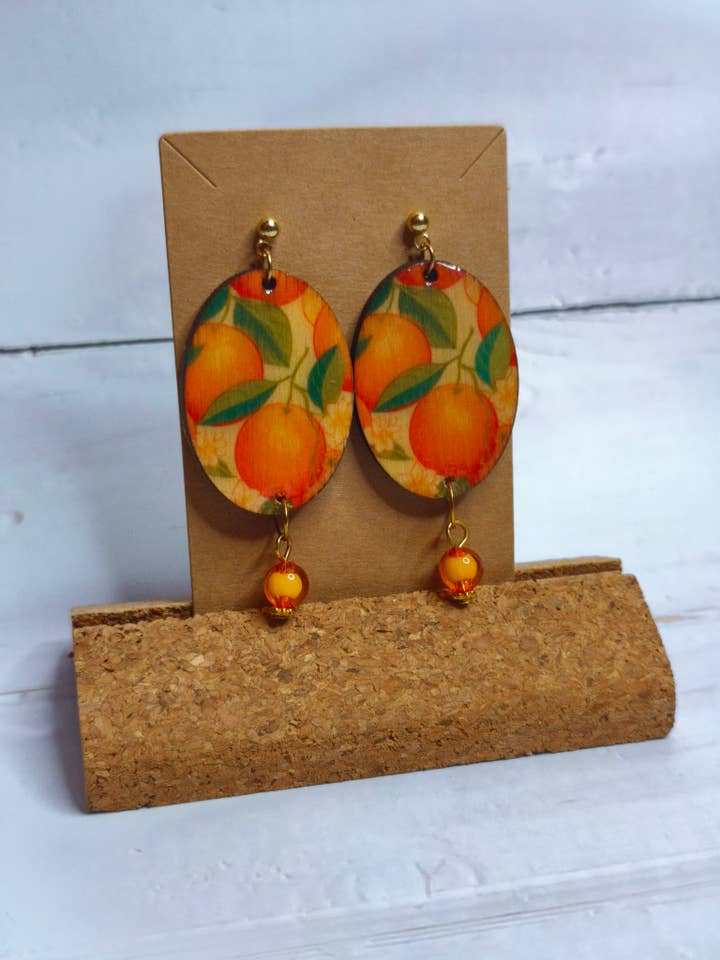 Linea Wood earrings for wholesale by fimminà sicily boutique