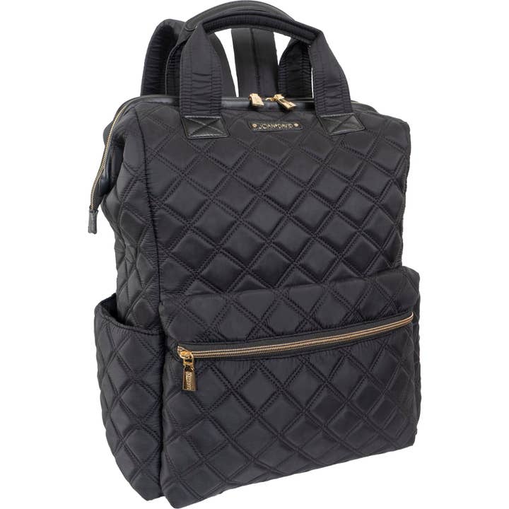 Magid – Mochila - Mulher por atacado – Mochila Quadrada de Nylon Acolchoado Joan & David Diamond de 18 Polegadas para Cadernos