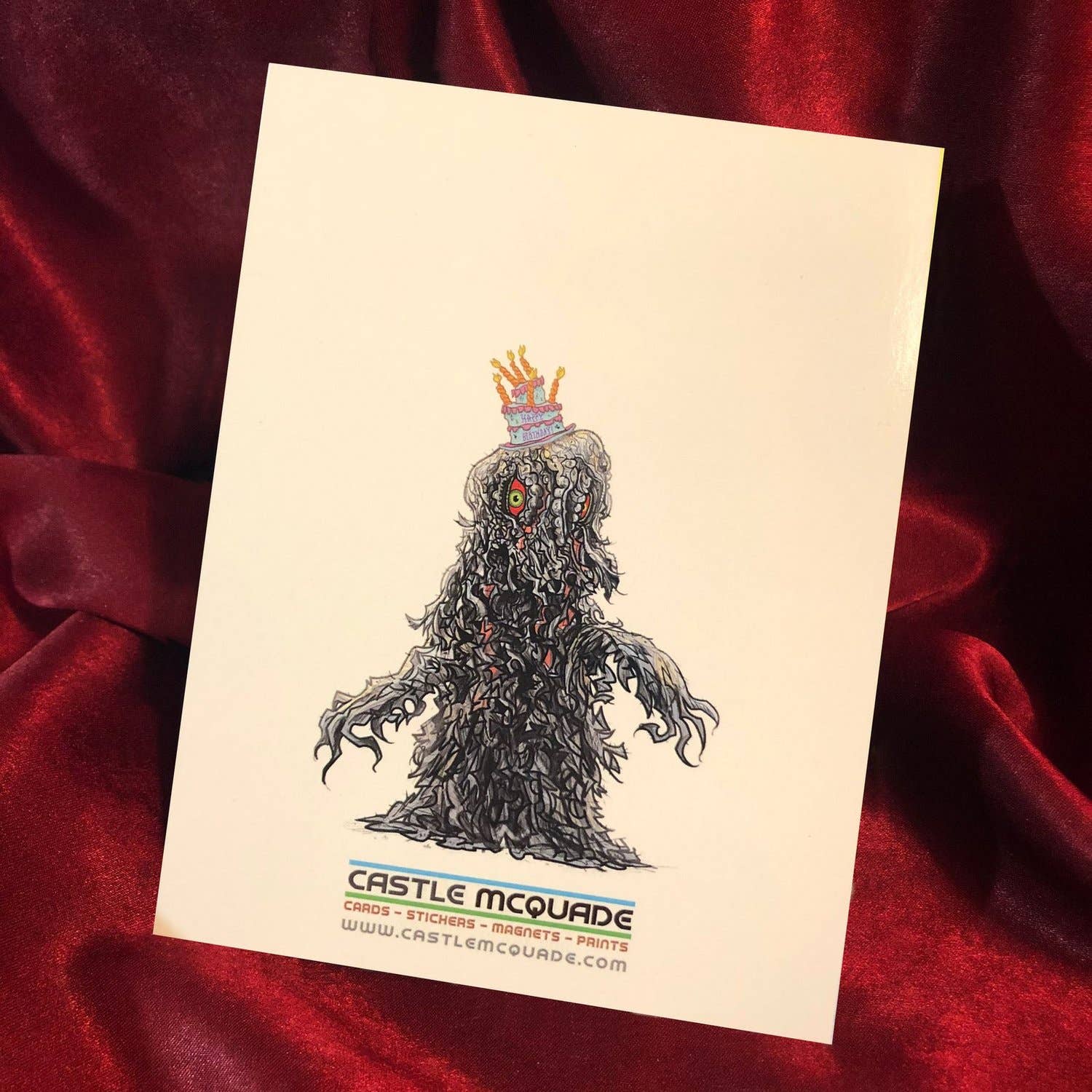 Castle McQuade - Wholesale Birthday Card - MONSTER ISLAND Birthday Card5