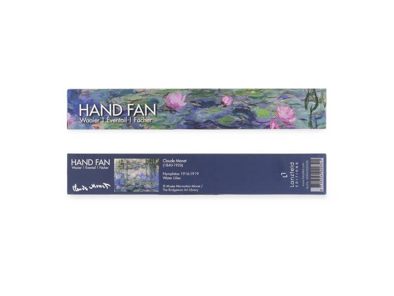 MUSEUM WEBSHOP - Wholesale Handheld Folding Fan - Hand Fan, Bamboo, Monet, Waterlilies/Nymphéas1