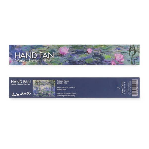 MUSEUM WEBSHOP - Wholesale Handheld Folding Fan - Hand Fan, Bamboo, Monet, Waterlilies/Nymphéas1