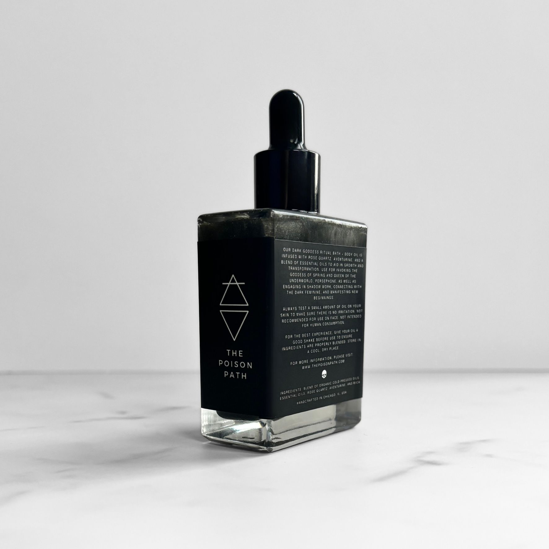 The Poison Path - Wholesale Bath/Body Oil - The Maiden | Dark Goddess Ritual Bath + Body Oil | 1.7 oz4