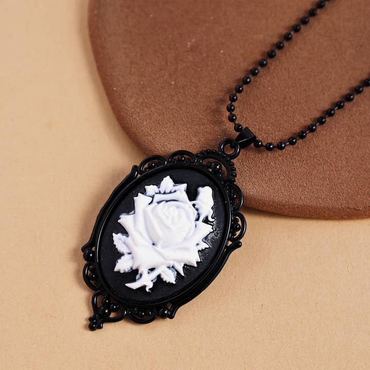 Revelari - Wholesale Pendant/Charm Necklace - Gothic Vintage Cameo Pendant Necklace6