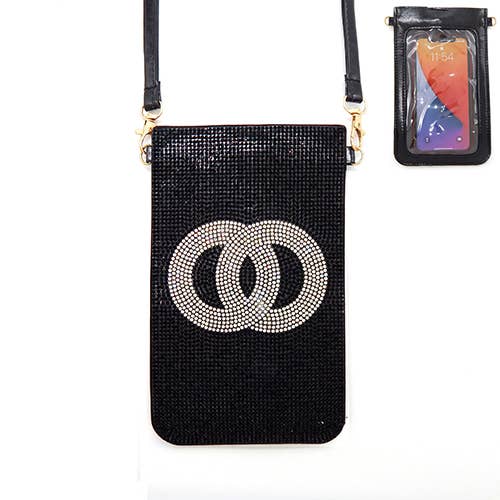 SP Sophia Collection - Wholesale Crossbody Bag - Women's - Rhinestone Crystal Studded Crossbody Cellphone Bag w/ Strap13