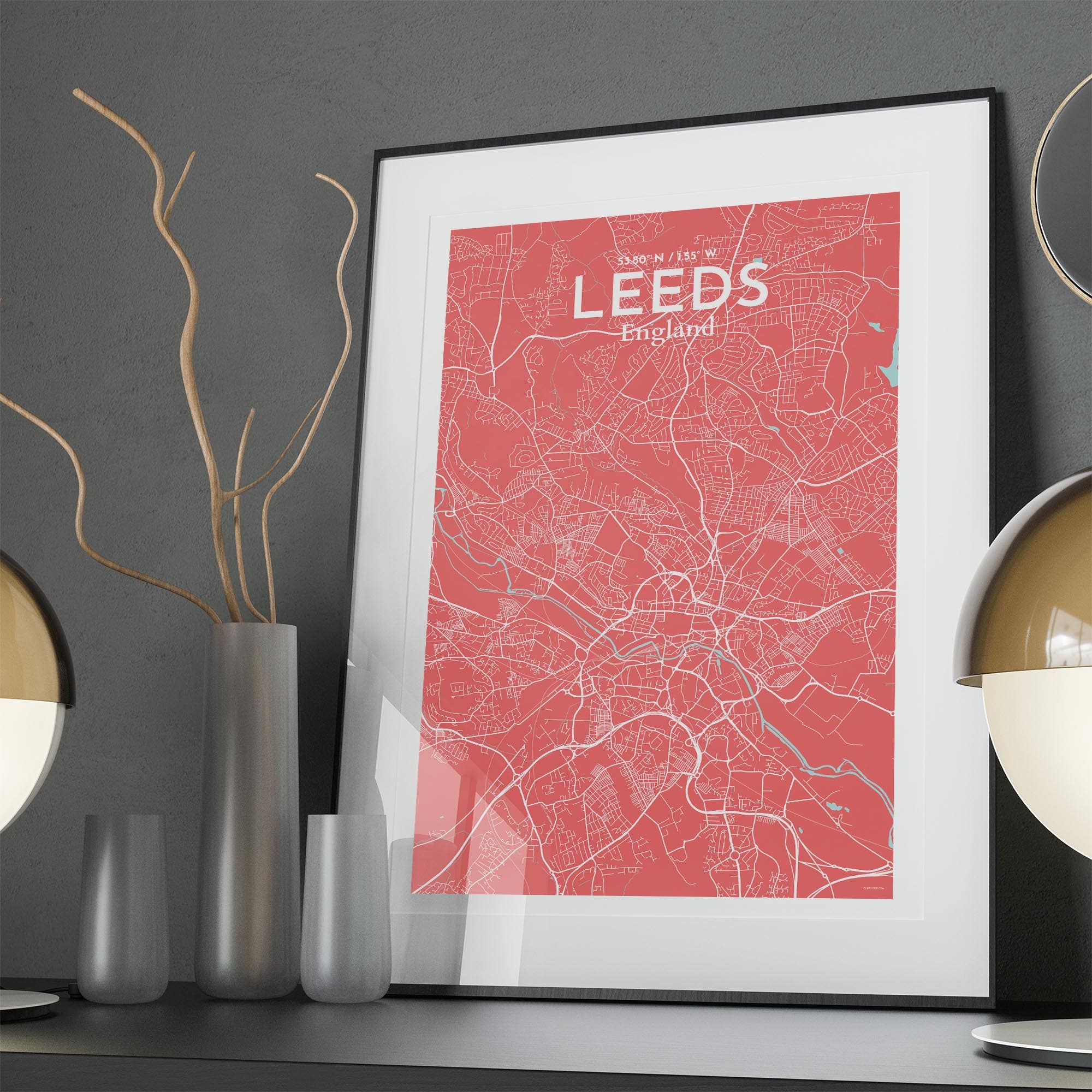 OurPoster.com – wholesale Poster – Leeds karta affisch258
