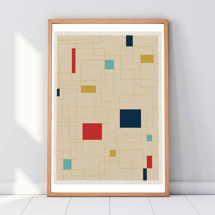 Mid Century Modern 14 Poster Art Print for wholesale by Left Hand Prints