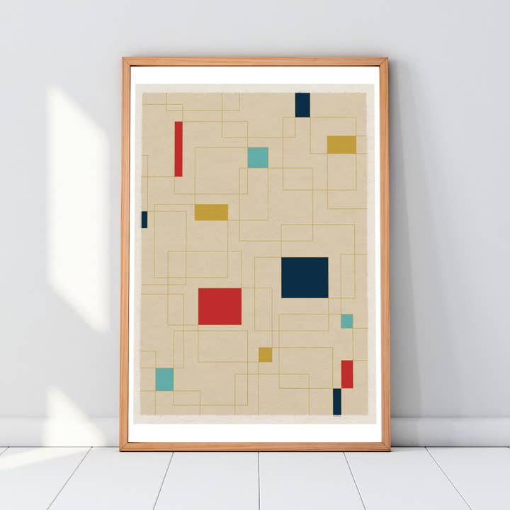 Mid Century Modern 14 Poster Art Print voor wholesale door Left Hand Prints