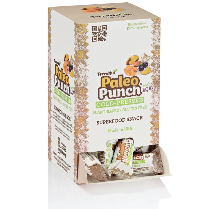 Paleo Punch 70p tyngdekraft boks for engroshandel hos Terranut