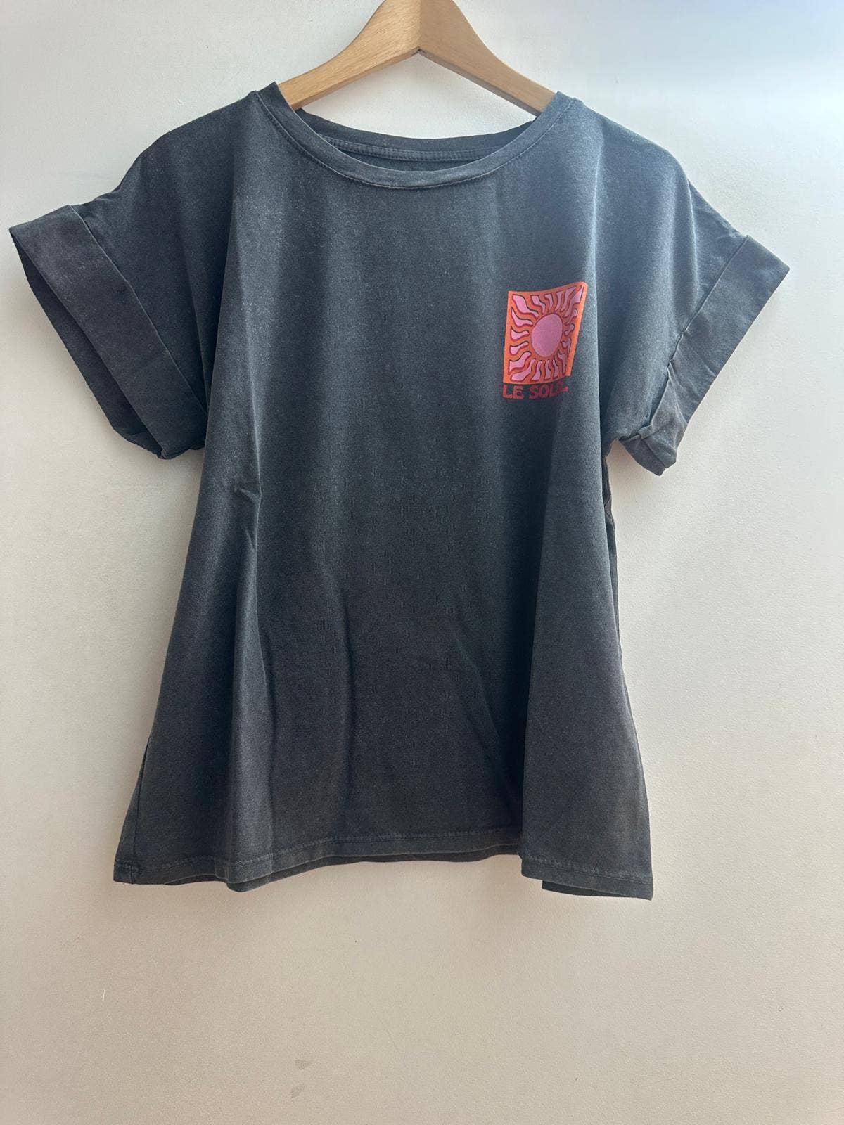 LORIANE – wholesale Screen printed t-shirt – Women′s – 16877 Printed faded T-shirt0