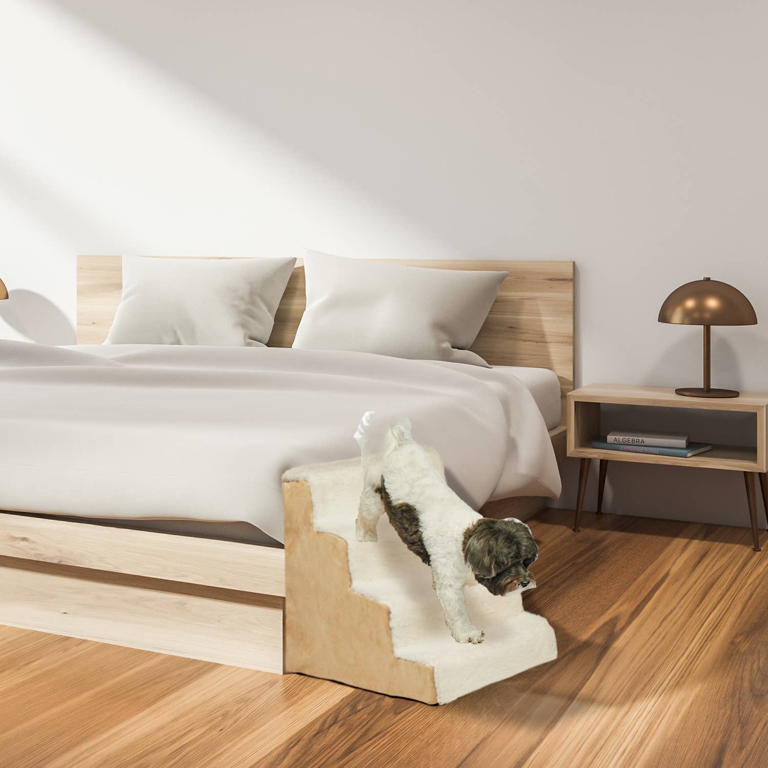 Precious Tails - Wholesale Pet Steps & Ramps - Cat/Dog - Home Base  4-Step Dog Stairs, Pet Steps for Couch and Bed10