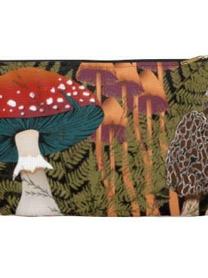 Mushroom Zipper Clutch for wholesale by Jaz North Coast