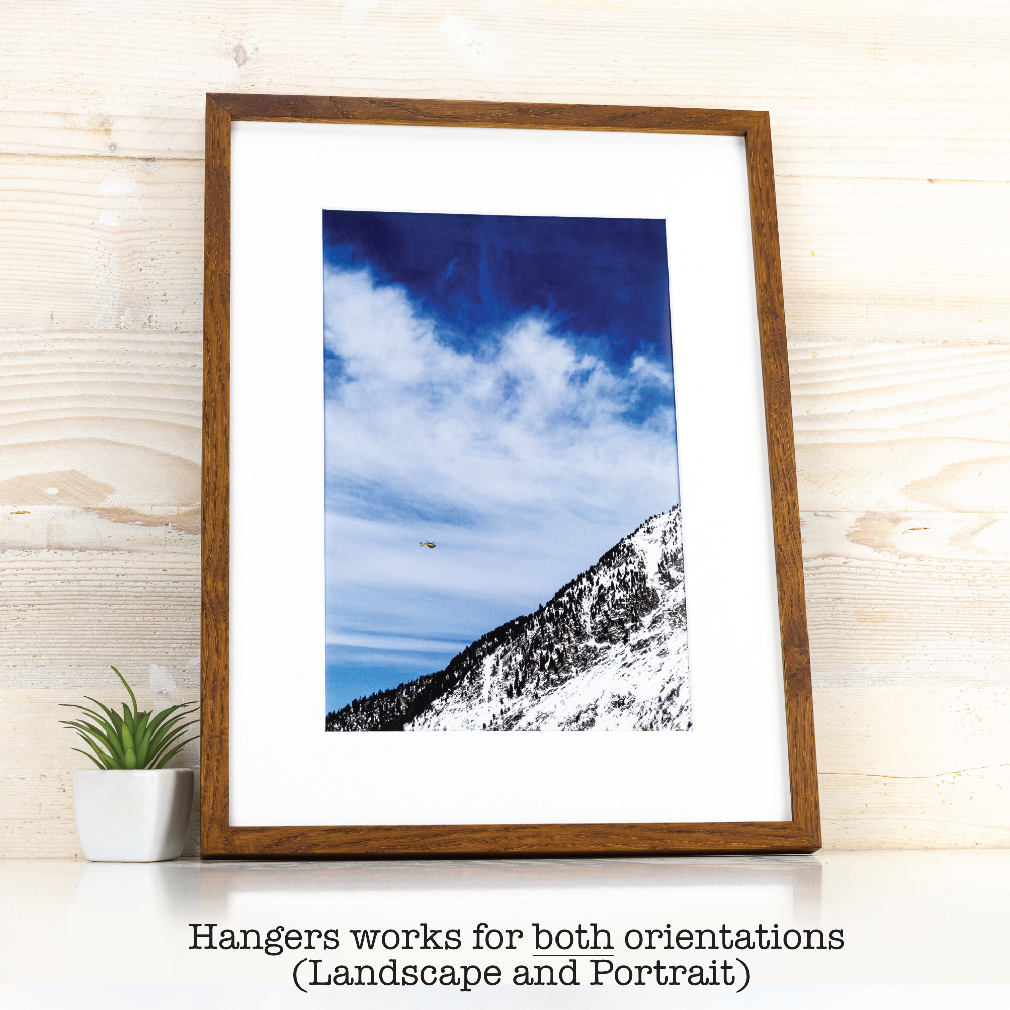 SIA EventFrame - Wholesale Picture Frame - Super Thin Edge Oak Hardwood Picture Frame, Matted Frame7