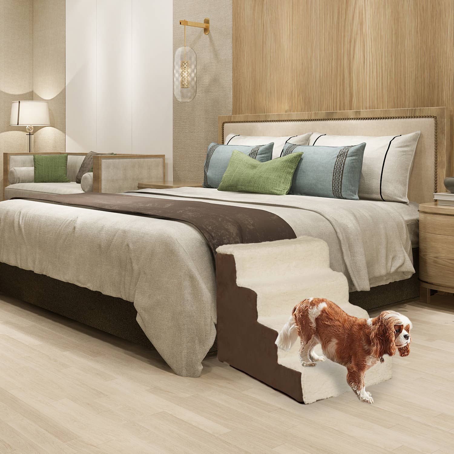 Precious Tails - Wholesale Pet Steps & Ramps - Cat/Dog - Home Base  4-Step Dog Stairs, Pet Steps for Couch and Bed4