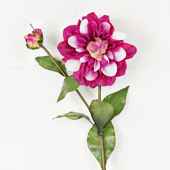 Impressive Enterprises, Inc. - Wholesale Artificial Flowers - IT053BT- 29" Dahlia Flower Spray- Beauty