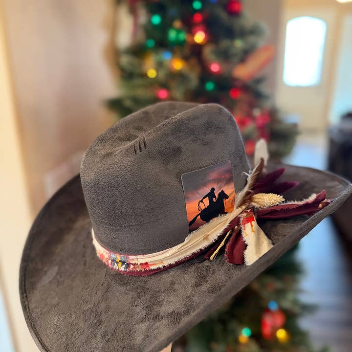 Burnt Cowboy Hat for wholesale by Whiskey Ranch