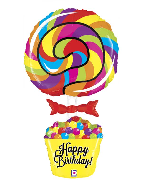 HAPPY BIRTHDAY LOLLIPOP BALLOON for wholesale by Mis Globos