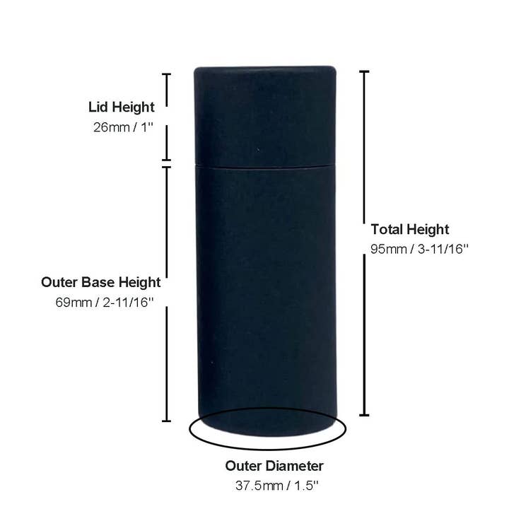 GreenWay Containers - Wholesale Craft supplies - 2 ounce / 60 g Push-up Paper Tube7