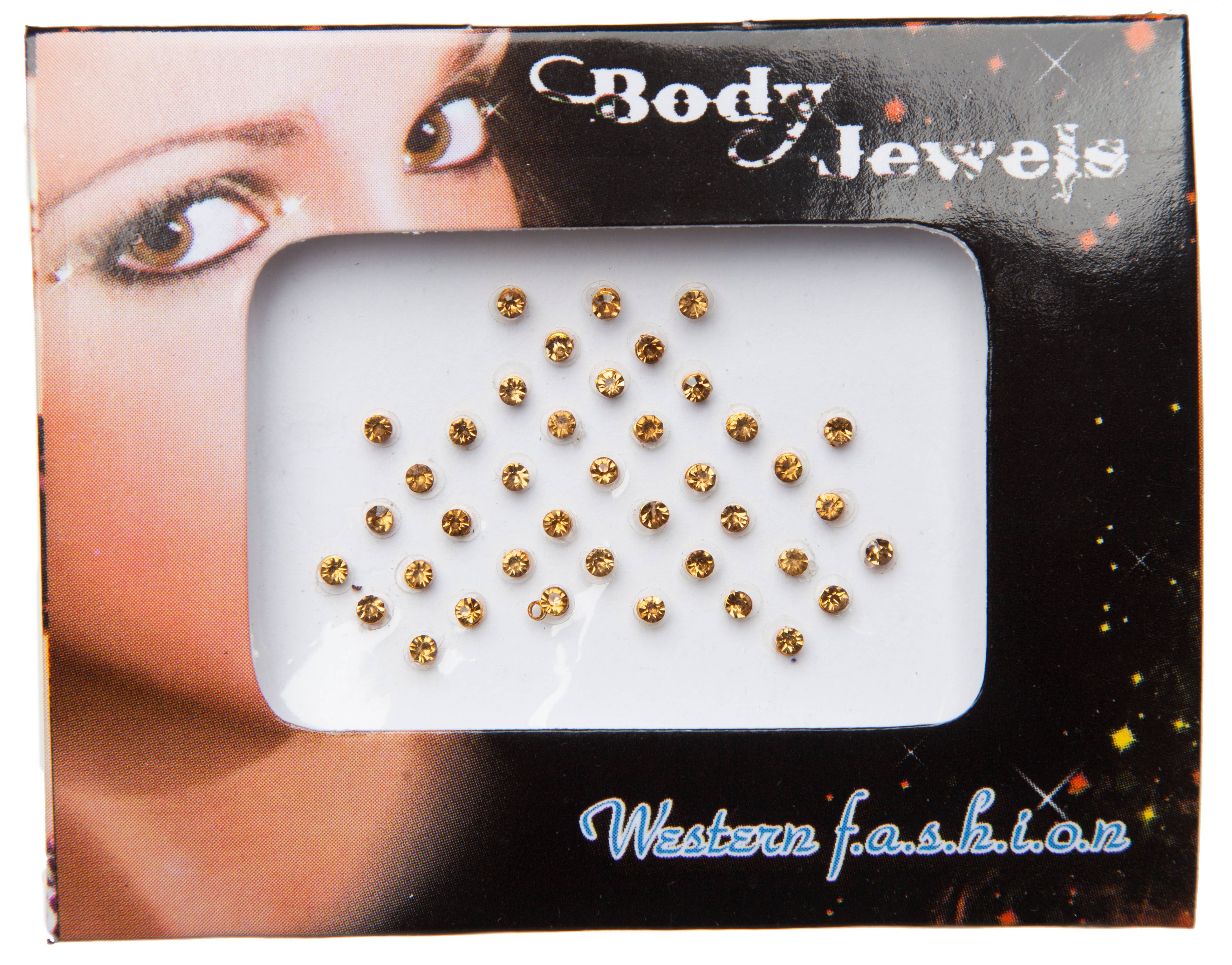 Western Fashion - Wholesale Body Glitter/Shimmer - Bindi Stones Carded0