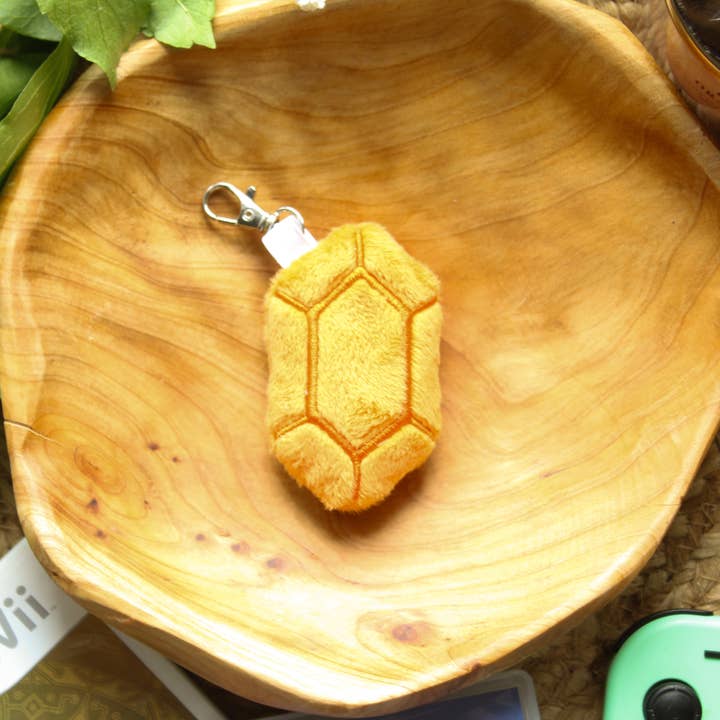 Mamukeeto - Vendita all'ingrosso Portachiavi - Unisex - Portachiavi Peluche Rupia di Legend of Zelda | Fatto a mano | Colori multipli | 3" x 2"5