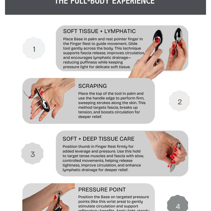 ATA Cosmetics - Wholesale Face/Beauty Roller - The Applicator®: Stainless Steel4