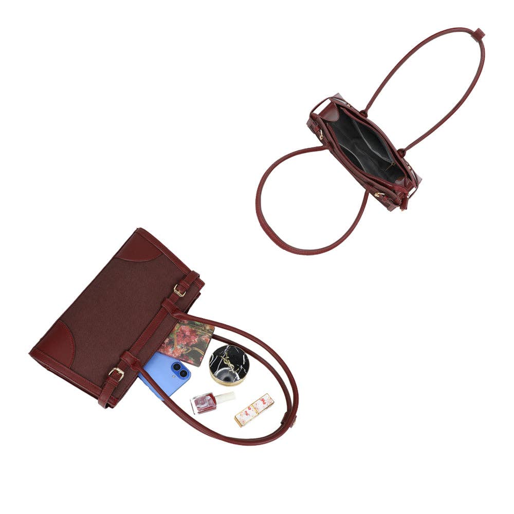 Gallantry – Engroshandel Taske med håndtag – til kvinder – Amarante(KJ-62075)7