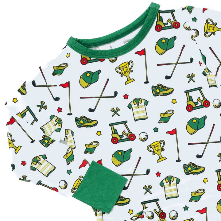 Tailgate Tikes - Wholesale Sleepwear Set - Kids - Golf Two-Piece Pajama Set4