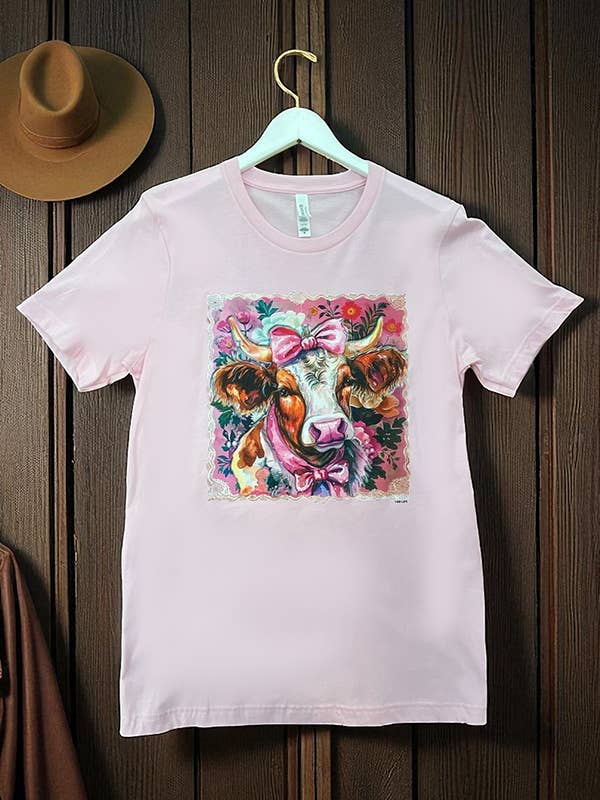 BC DTF BOW COW TEES, TSHIRTS, T-SHIRTS, for wholesale by L&B Life