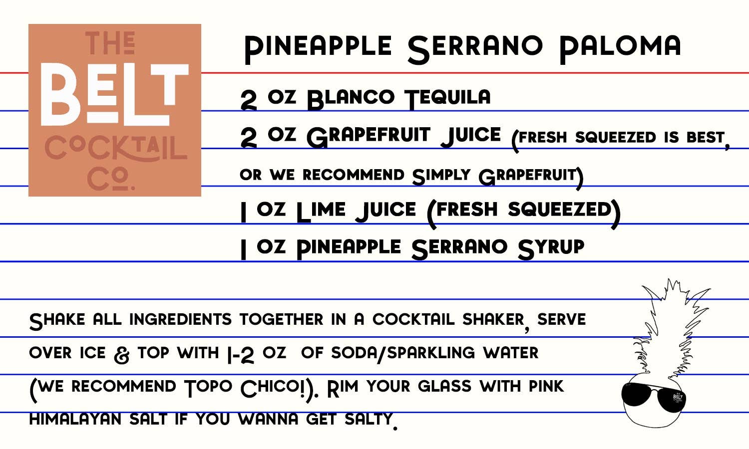 The Belt Cocktail Company - Wholesale Cocktail Mix/Syrup - Pineapple Serrano Syrup3