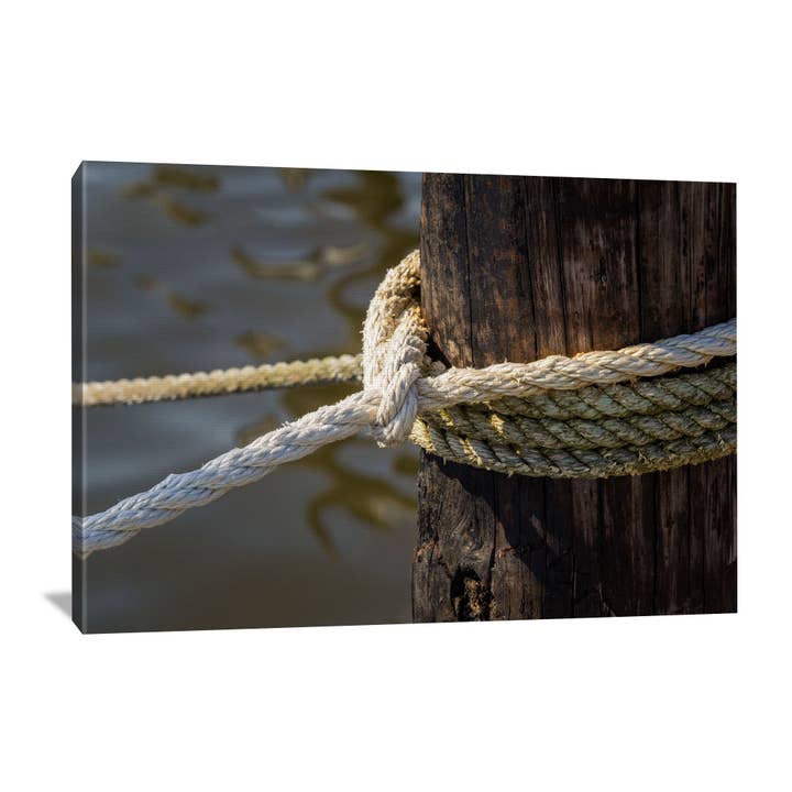 Mooring Post Canvas for wholesale by Nature's Vista Photography