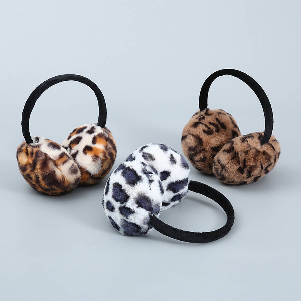ACCITY - Wholesale Earwarmers/Ear Muffs - Women's - CUTE LEOPARD PRINT ANTIFREEZE EARMUFFS_CWMM14314
