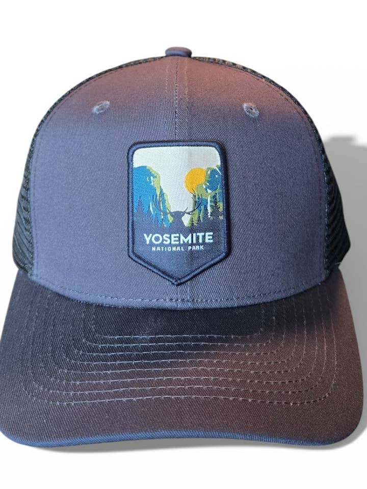 Gorra trucker del Parque Nacional Yosemite | Gorra de senderismo de California para venta al por mayor de Moove Headwear